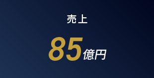 売上85億円