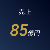 売上85億円